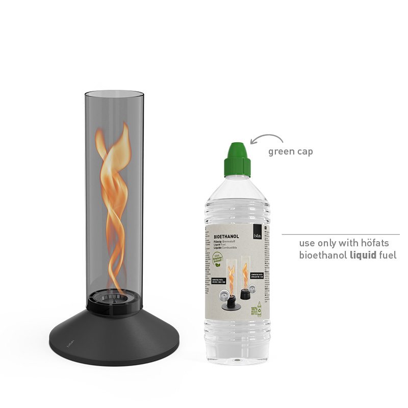 SPIN X 1200 Tafelvuur all black SPIN X all black