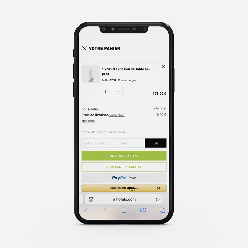 L'étape 2 du programme Amenez un ami est illustrée par un téléphone avec un écran de paiement