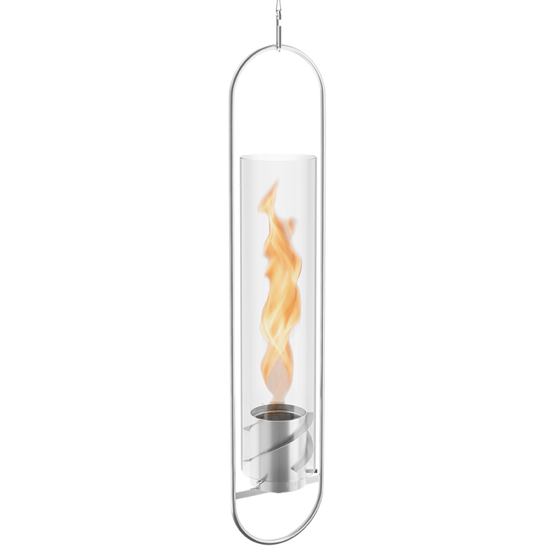 SPIN 90/120 Bioethanol freestanding Borosilicate glass fireplace By höfats