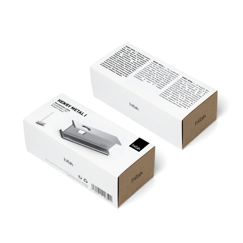 Élégant et fonctionnel, l'emballage Henry Metal I ajoute un élément raffiné à l'environnement.