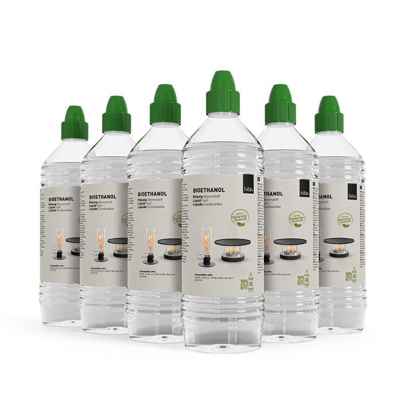 Bioethanol Liquid Fuel 1l Bottle | Six-Pack Bioethanol Liquid Fuel 1l Bottle | Six-Pack