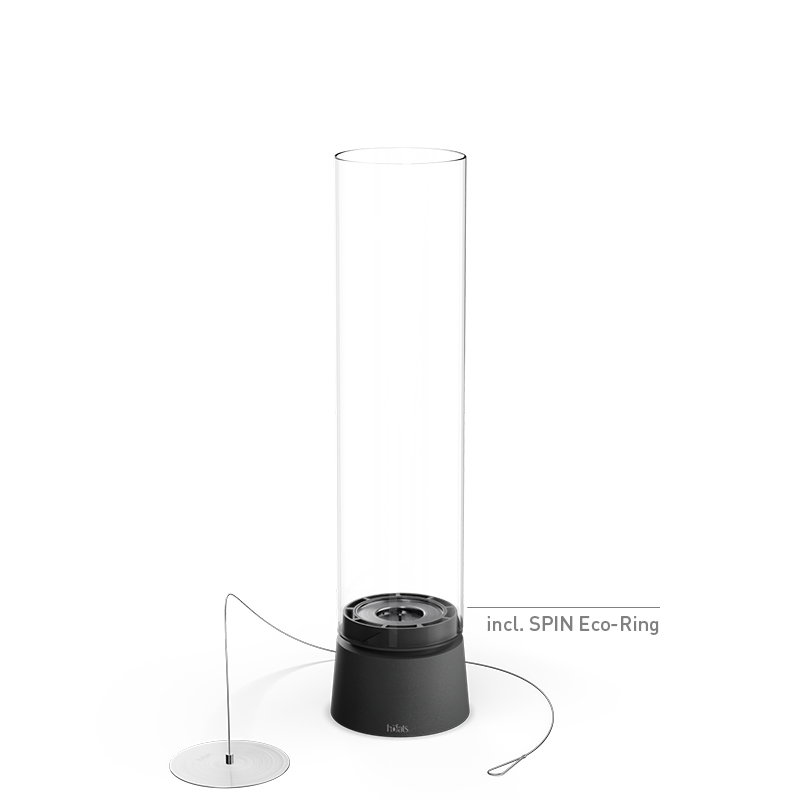 SPIN air 1200 Tischfeuer mattschwarz SPIN air 1200 Tischfeuer mattschwarz Studiobild