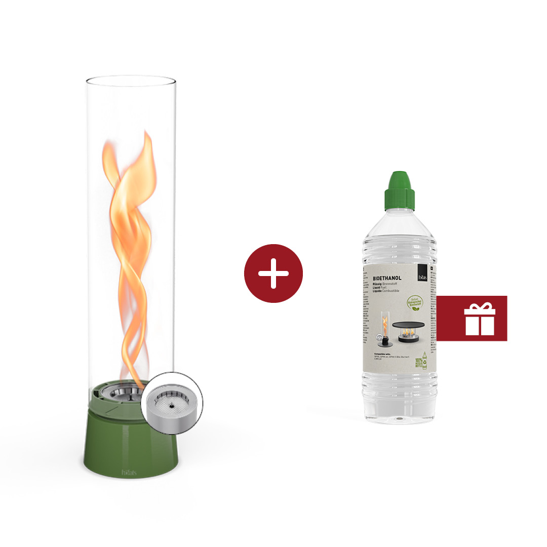 SPIN air 1200 Tabletop Fireplace enamel green SPIN air 1200 Tabletop Fireplace enamel green