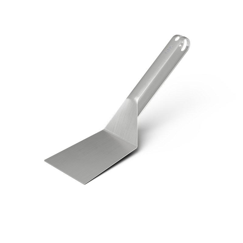 BBQ Tool Set (3 pcs) An image showing a metal spat with a handle on a white background