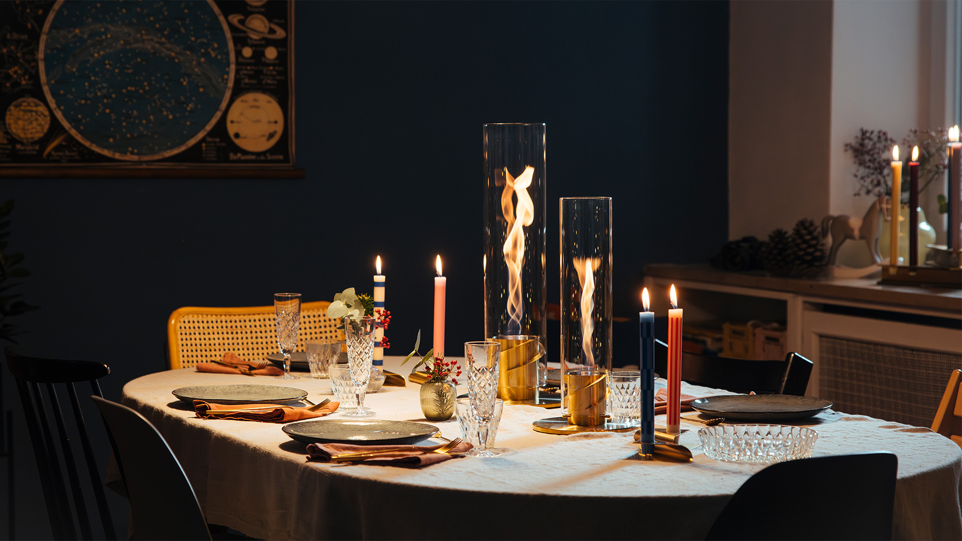 SPIN 900 tabletop fireplace gold - Design for your home | höfats
