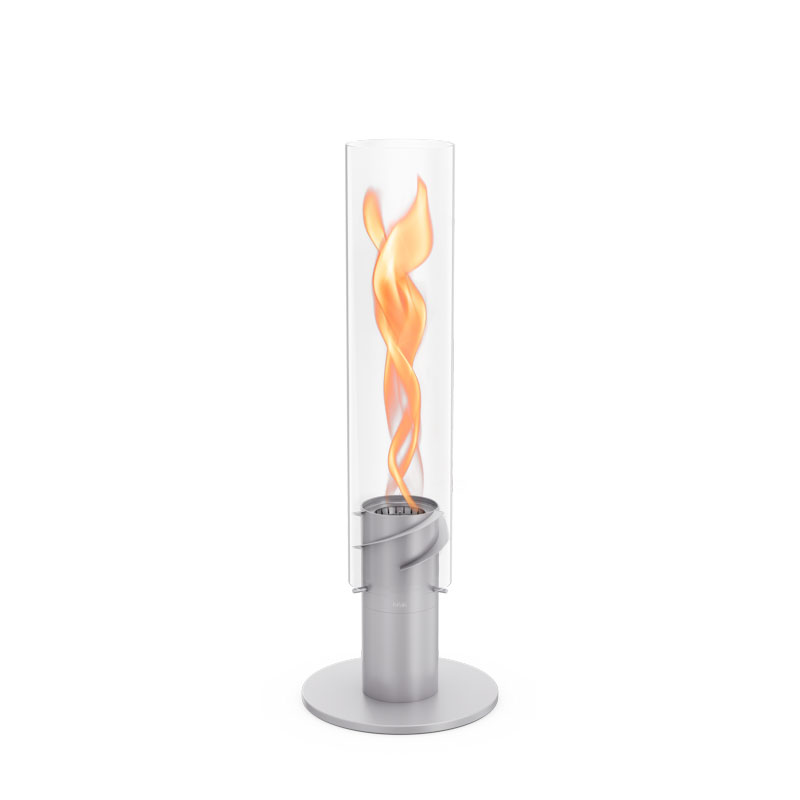 SPIN 1200 Pied d'Élévation gris Une table de feu SPIN est montrée avec l'ajout d'un segment d'élévation avec la touche raffinée du 090201 SPIN 1200 Pied d'Elevation Grey.