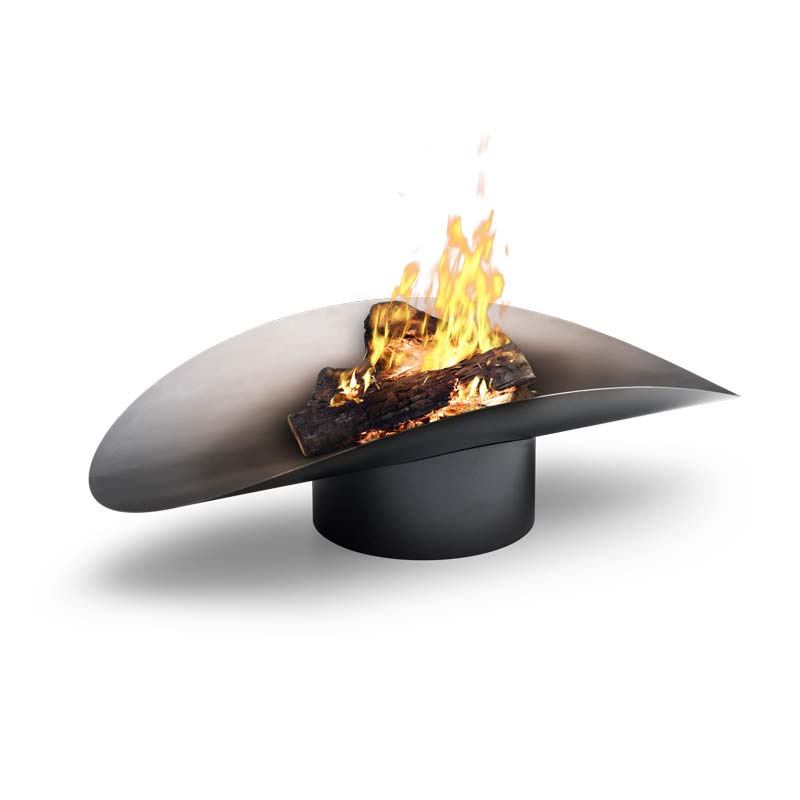 ELLIPSE Fire Bowl A view of the fire pit is a modern design that can be used for outdoor Fireplaces, with the ELLIPSE Fire Bowl.