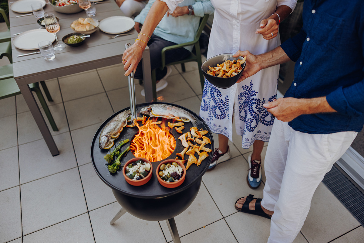 MOON 45 Plancha BBQ Set high