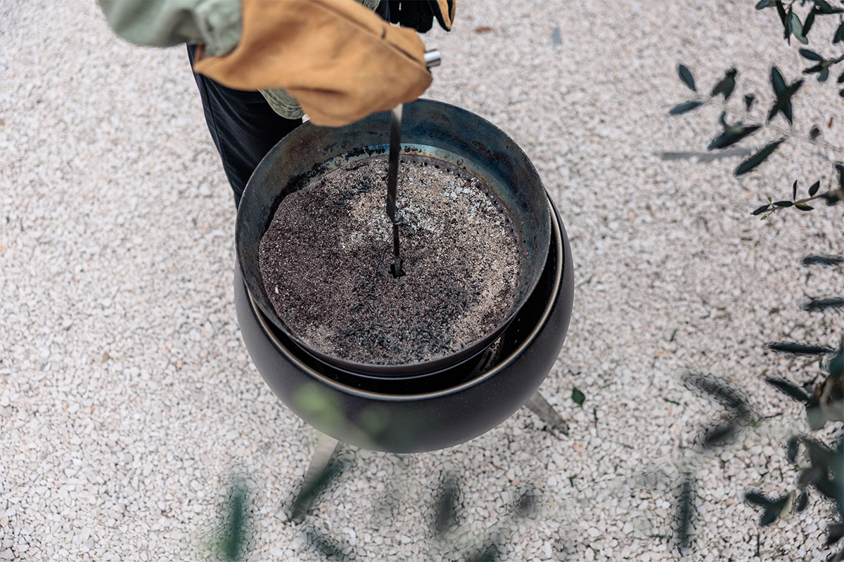 MOON 55 Ascheschale mit Erhöhung MOON 55 Ascheschale mit Erhöhung