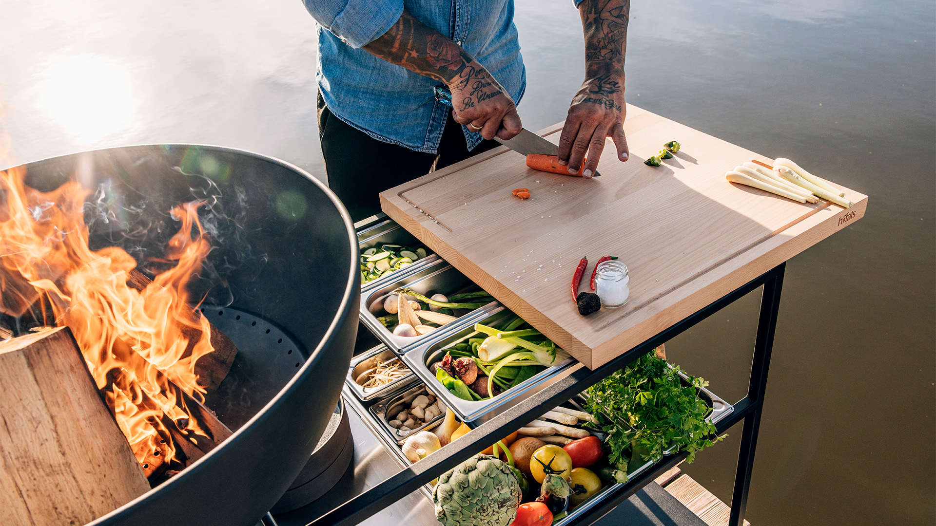 An der Fire Kitchen wird gekocht