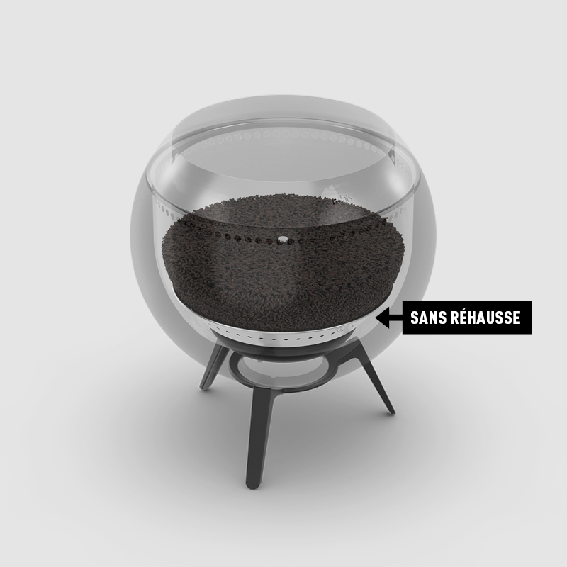 Un schéma montrant l'extension de cendrier MOON 45