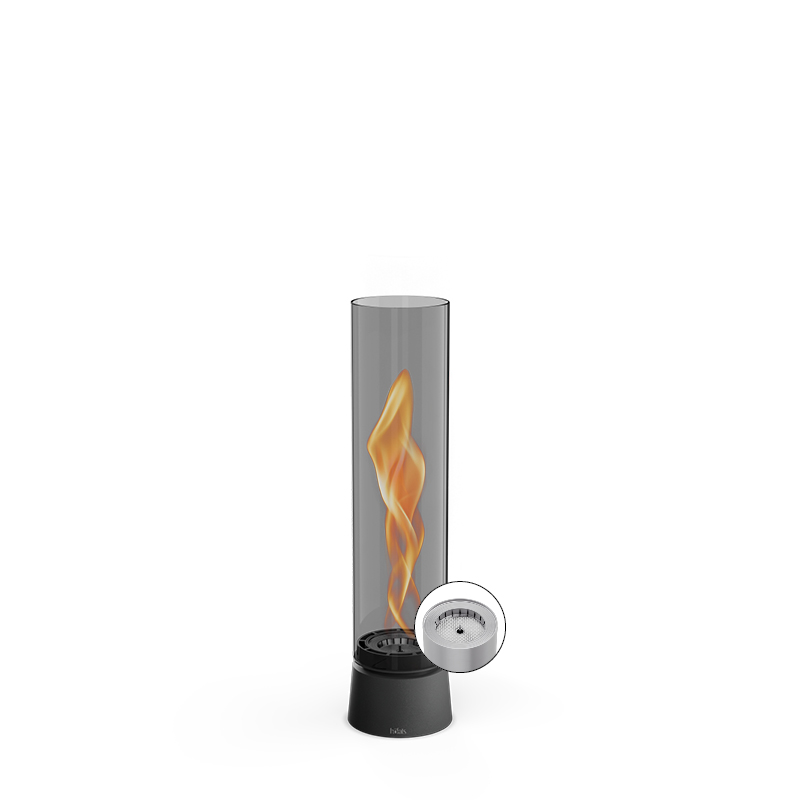 SPIN air 900 all black Tischfeuer Studiobild