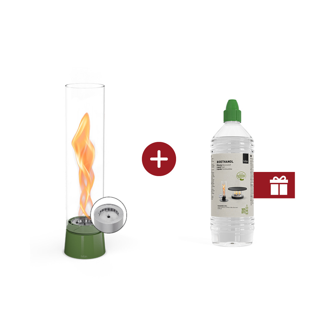 SPIN air 900 Tabletop Fireplace enamel green SPIN air 900 Tabletop Fireplace enamel green