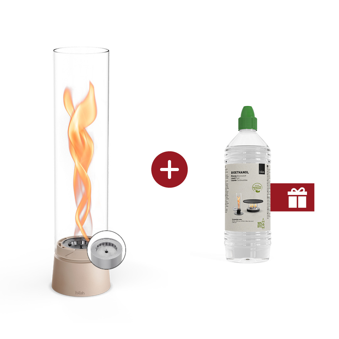 SPIN air 1200 Tabletop Fireplace sand