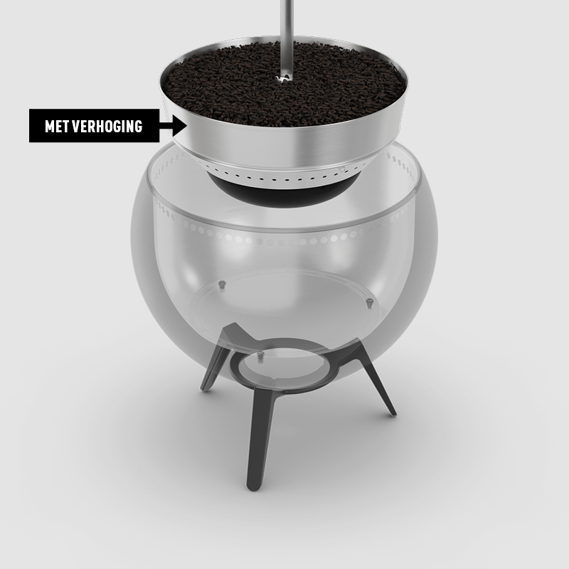 Een schematische weergave van de asbakverlenging MOON 45