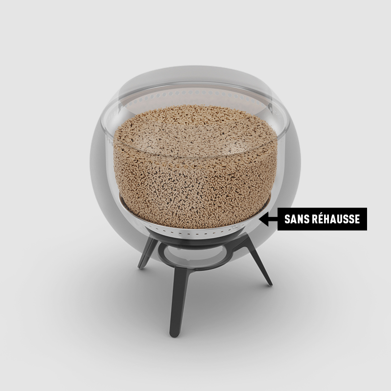 Un schéma montrant l'extension de cendrier MOON 45