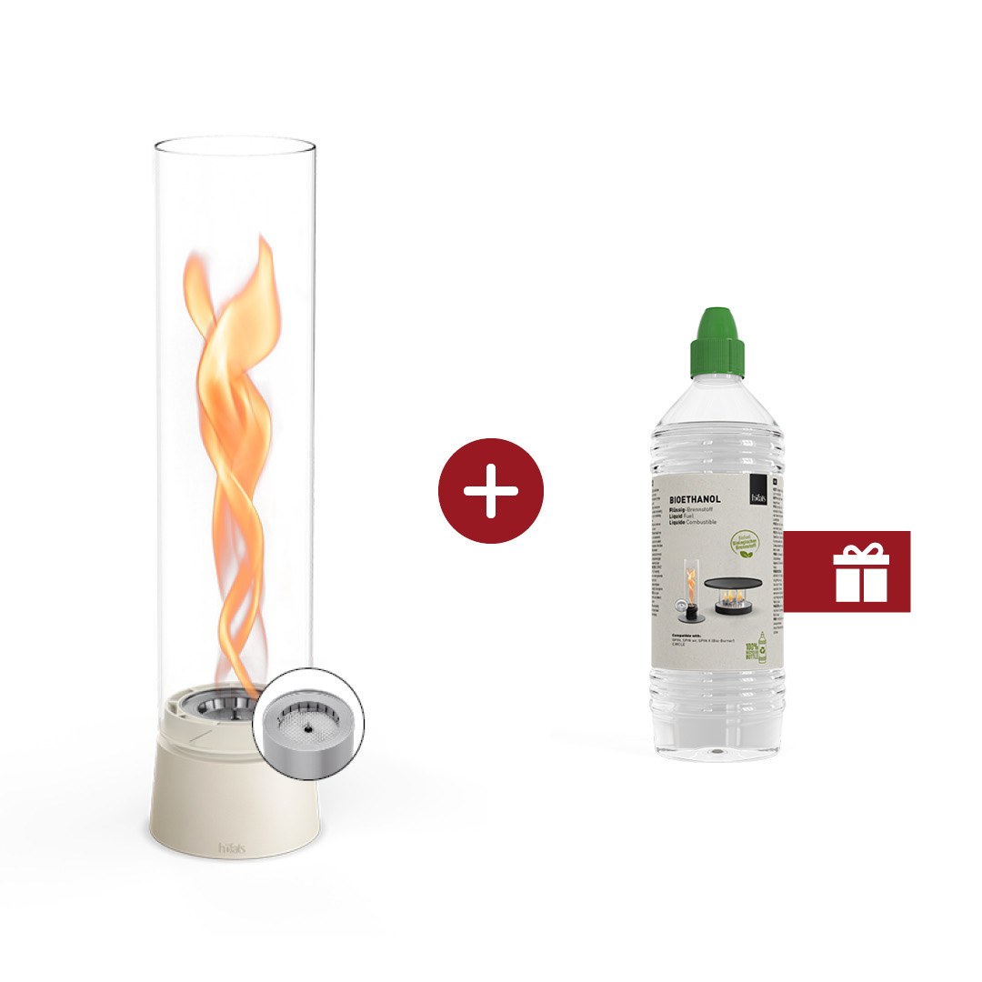 SPIN air 1200 Tabletop Fireplace cream SPIN air 1200 Tabletop Fireplace cream