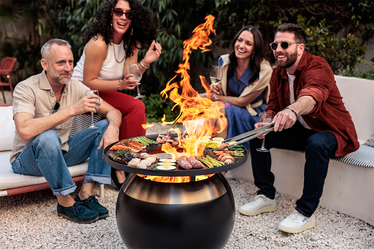 MOON 55 Plancha BBQ Set low MOON 55 Plancha BBQ Set low