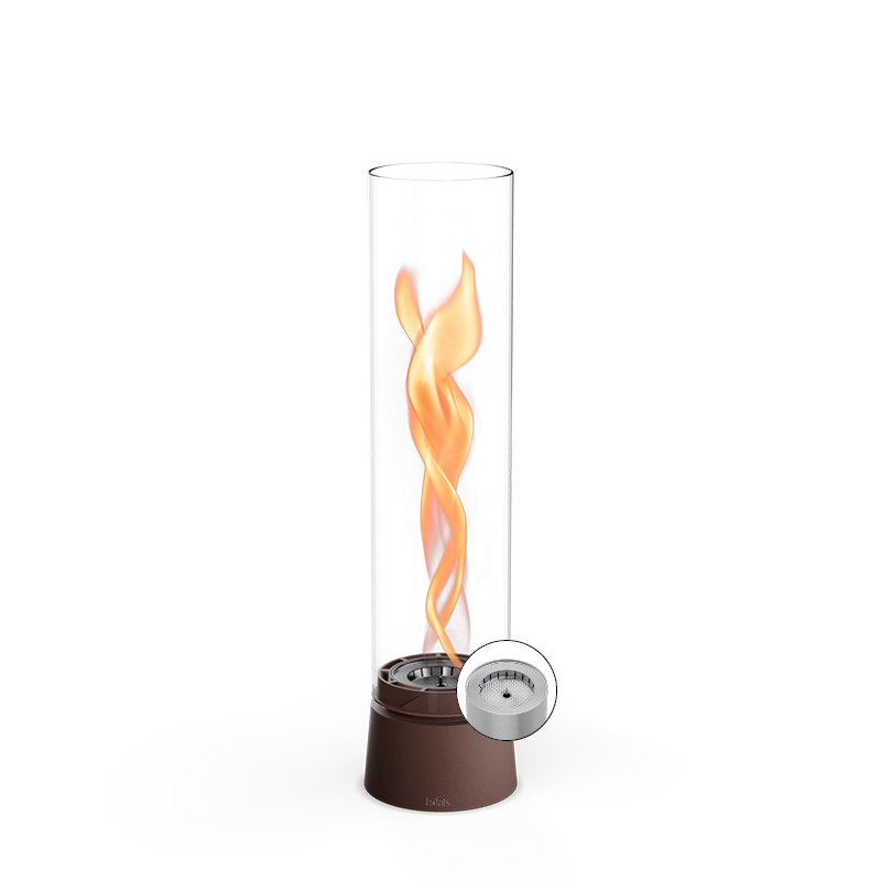SPIN air 1200 Tischfeuer rostbraun Studiobild