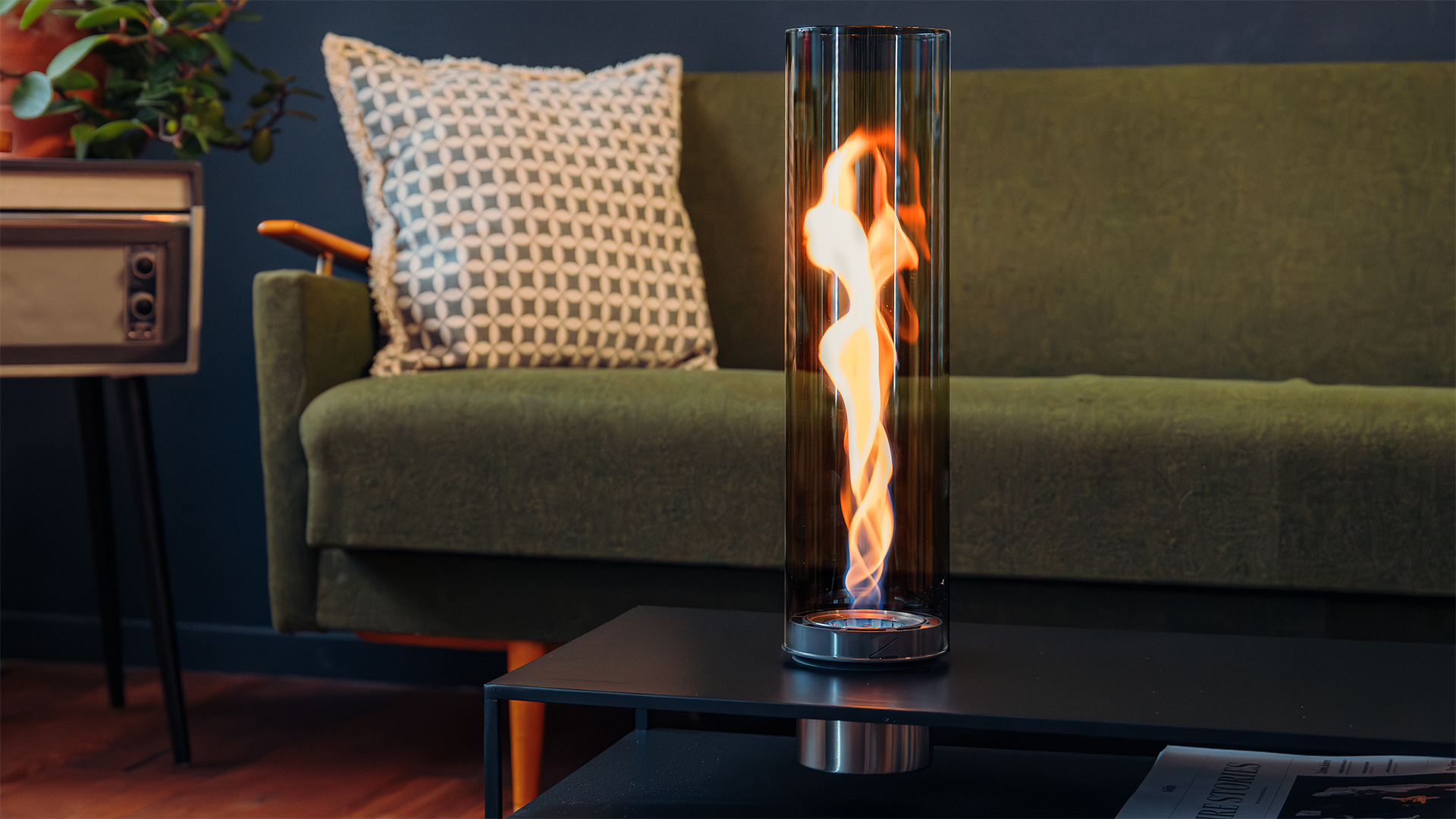 SPIN air Einbau mit schwarzem Glas