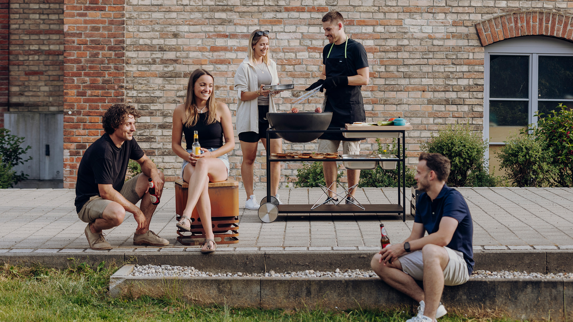 Ensemble doutils de barbecue en bois familial personnalisé Idées