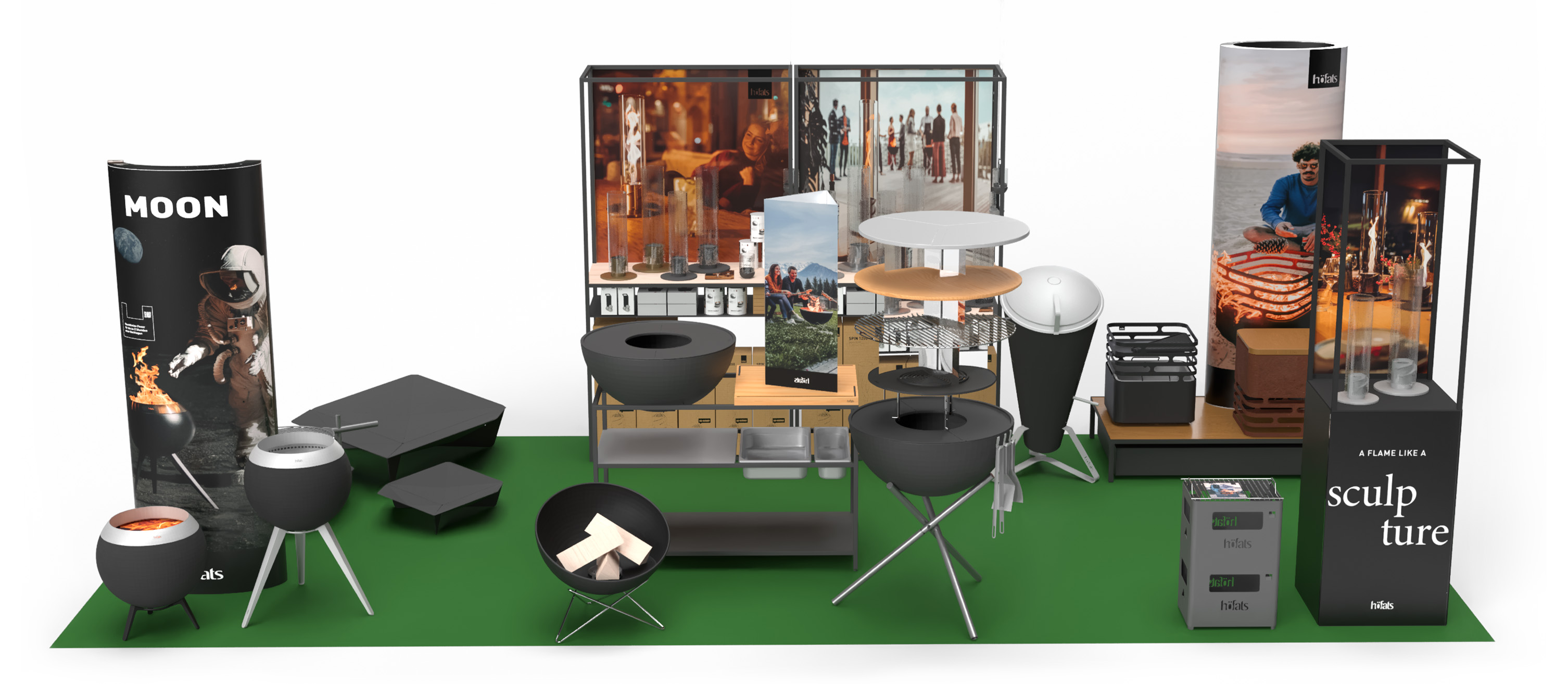 Een scene die een voorbeeld laat zien van een POS met Hofats-artikelen