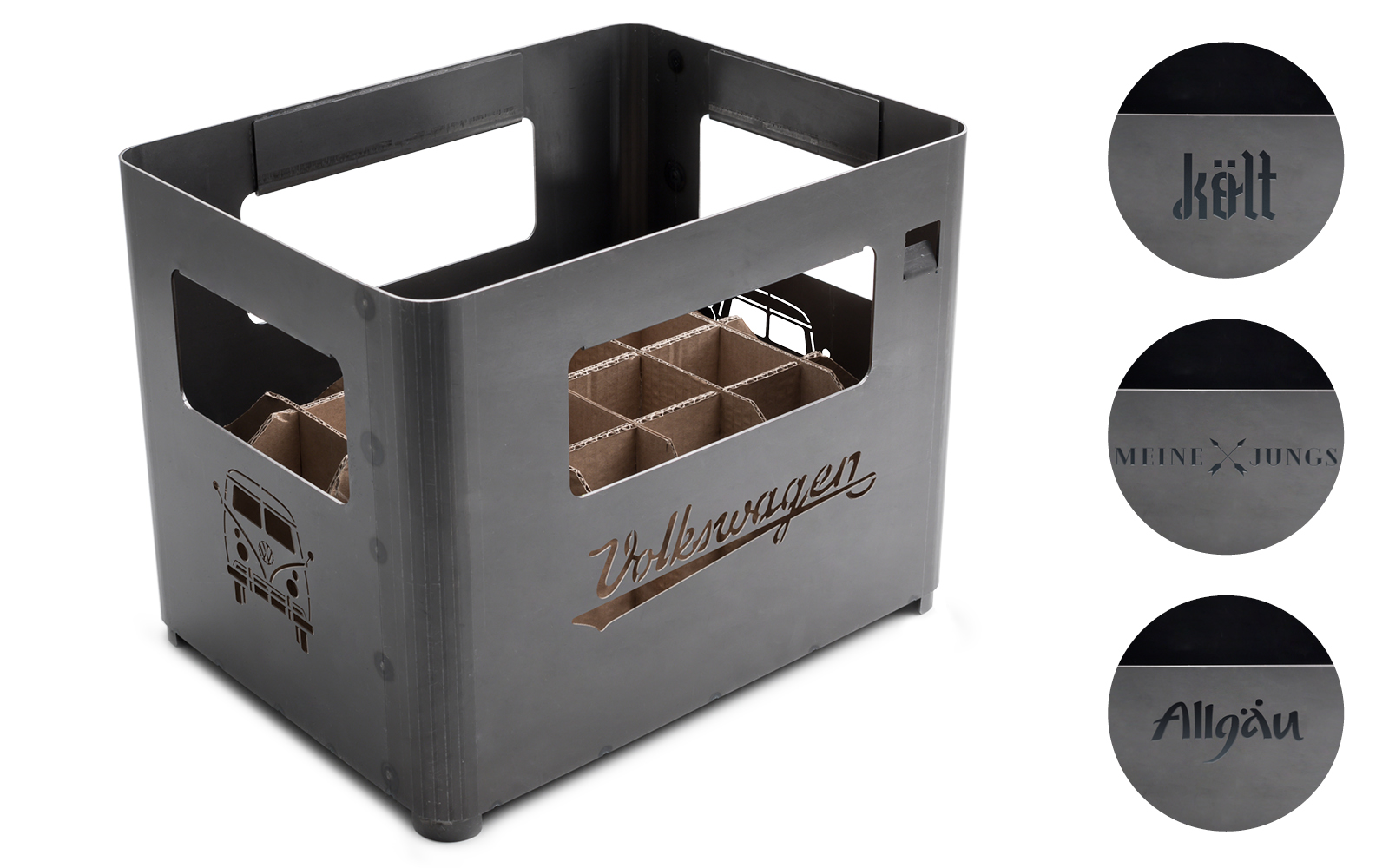 A white background with the Beerbox showing different samples of the individualisation feature.