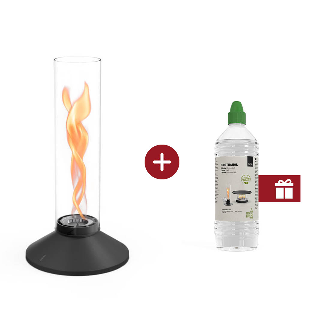 SPIN X 1200 Tabletop Fireplace black