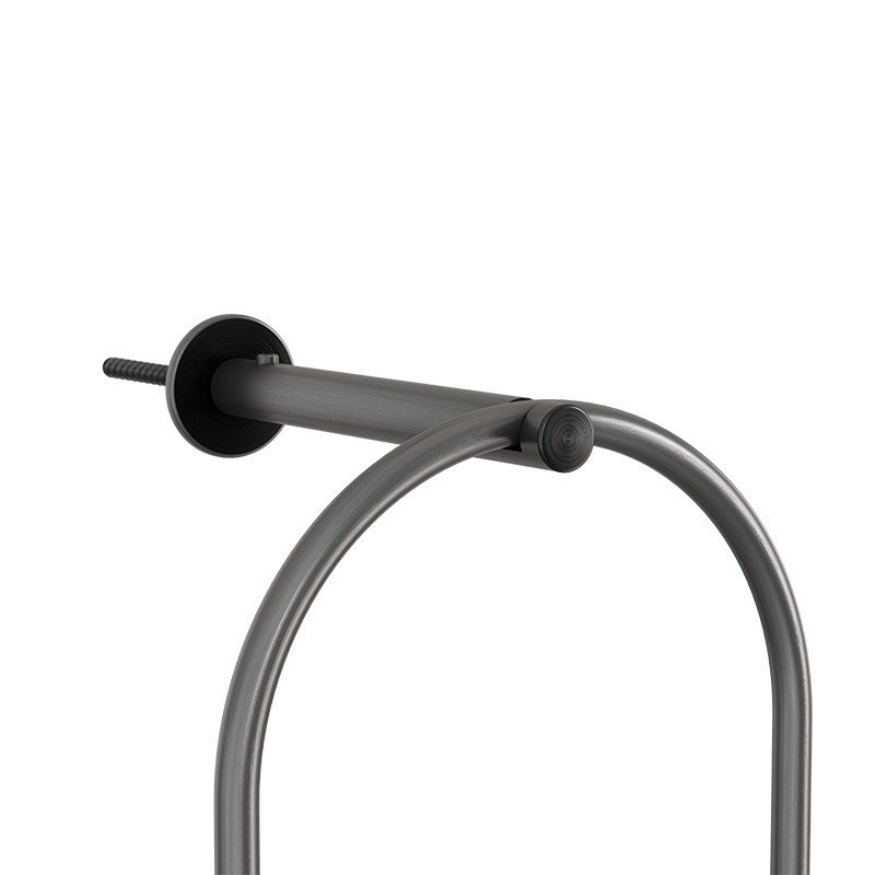 OVAL CANDLE Lantaarn zwart geborsteld Het zwarte metalen handvat van de 00285 OVAL KAARS Wandbevestiging in het zwart