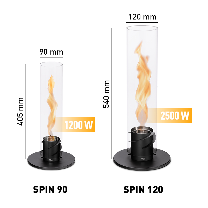 SPIN 90 Table Fire black - direct from the brand