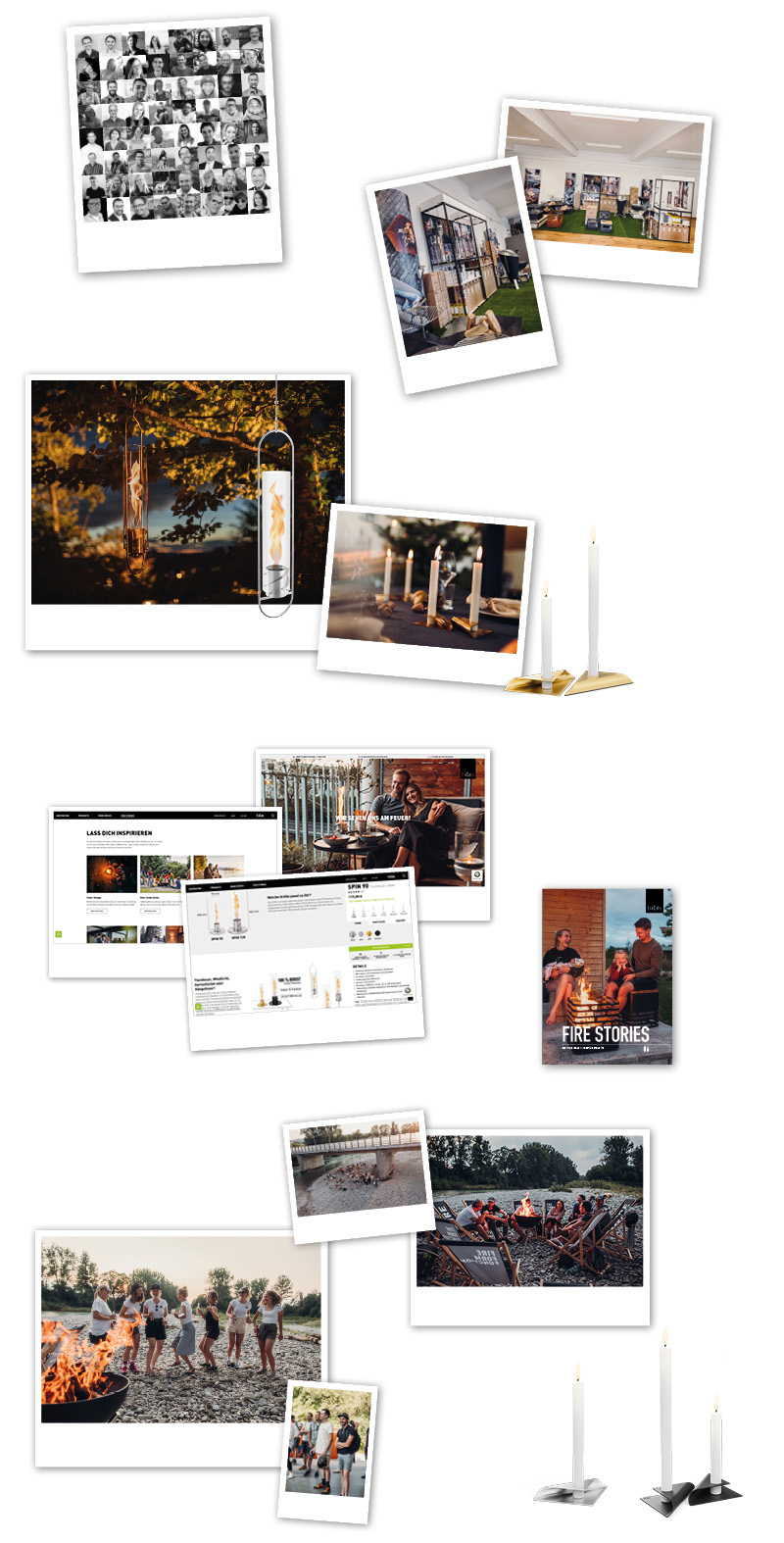 An image showing a bunch of different pictures on a white background