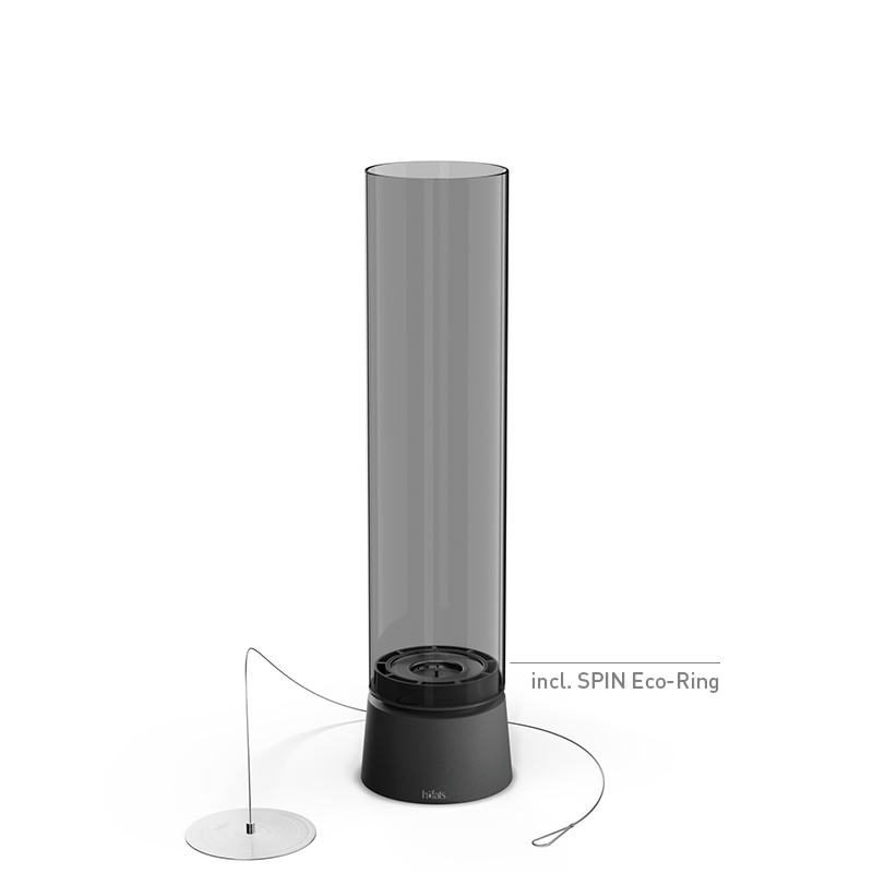 SPIN air 1200 Tischfeuer all black SPIN air 1200 all black Tischfeuer Studiobild