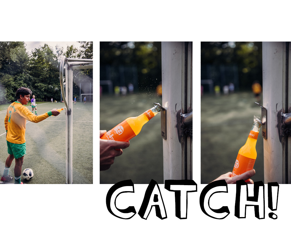 Depicted here is a person is playing soccer outside with a ball