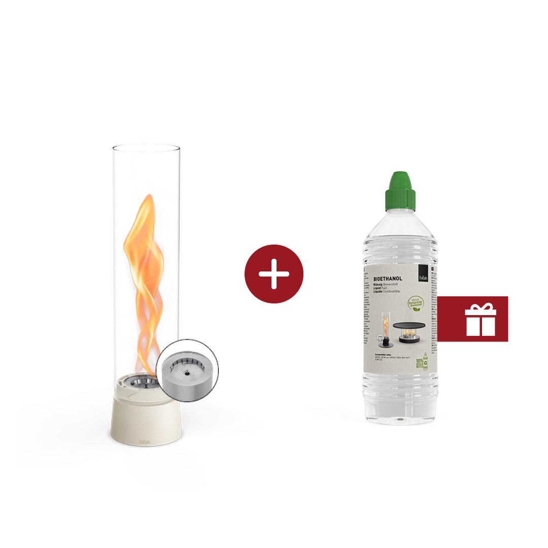 SPIN air 900 Tabletop Fireplace cream SPIN air 900 Tabletop Fireplace cream