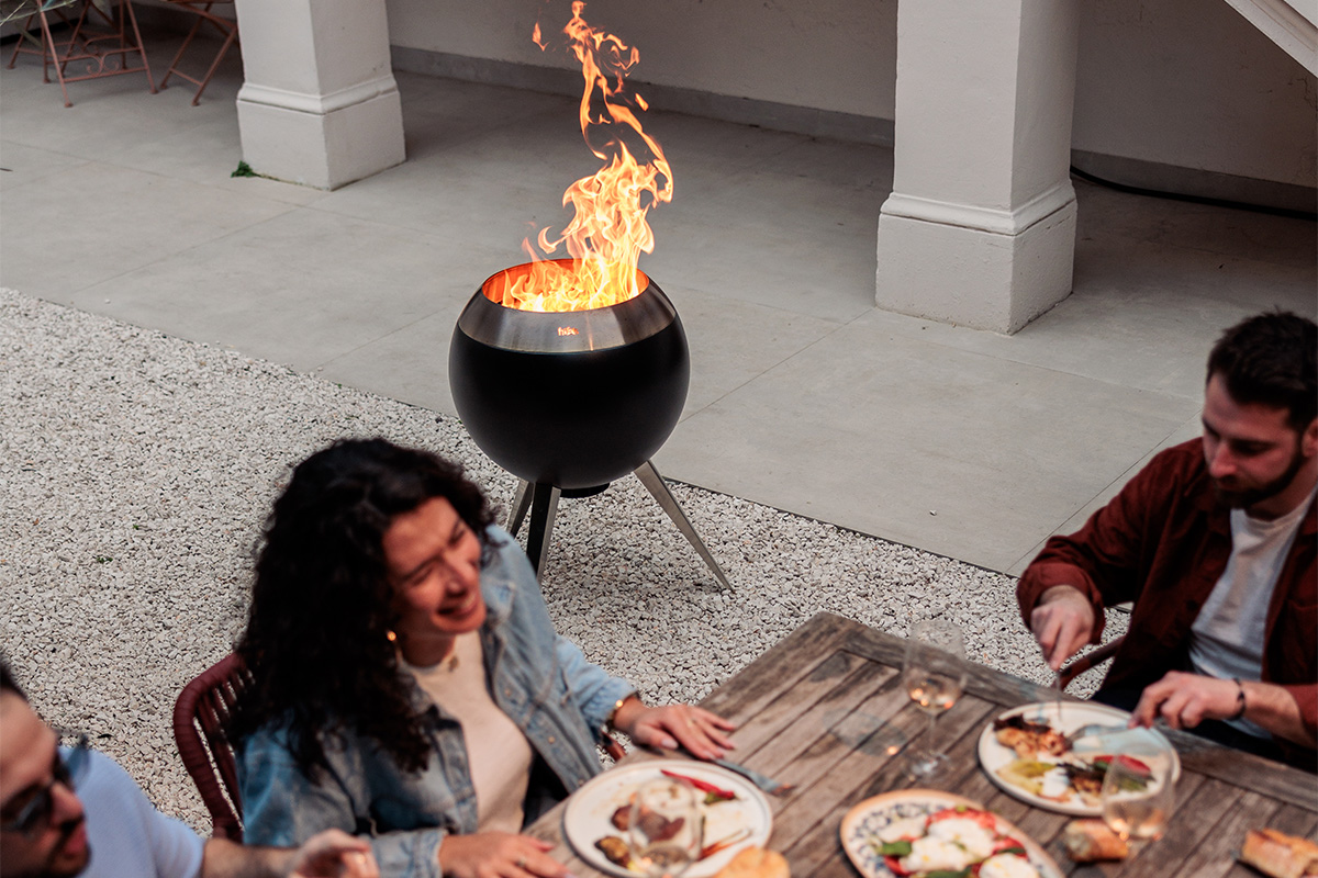 MOON 55 Fire basket with high and low stand