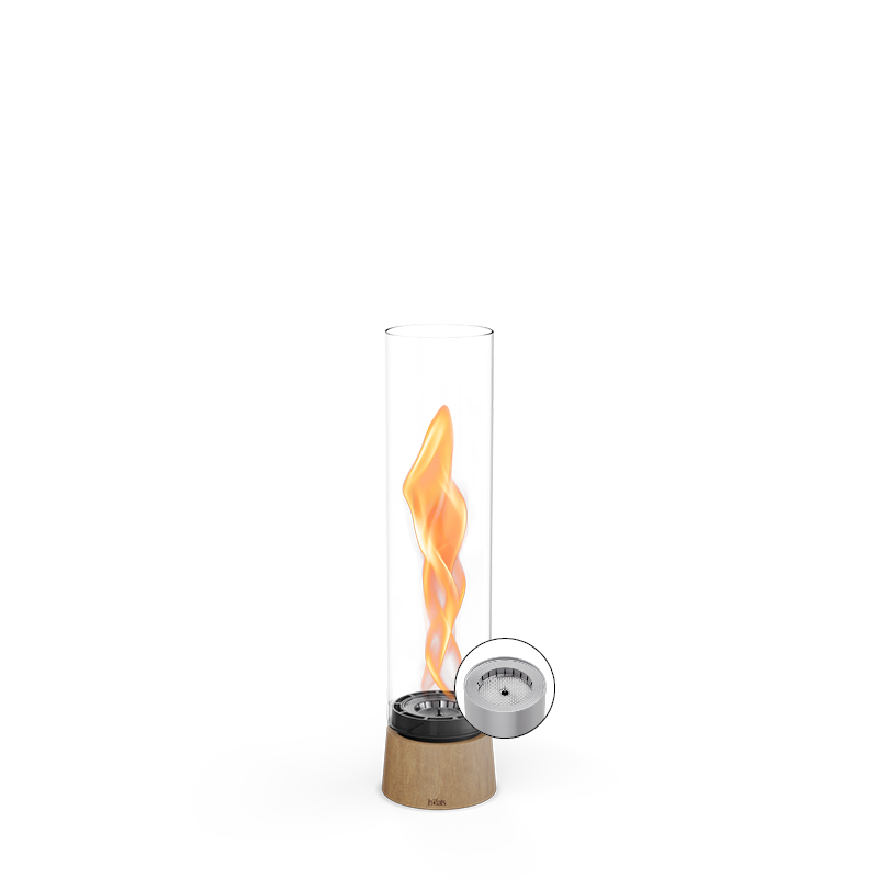 SPIN air 900 Tischfeuer Eiche Studiobild
